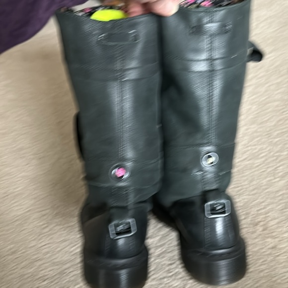 Dr Martins Boots Fold Over Ribbon Laces Brown Womens 7 - Picture 2 of 5